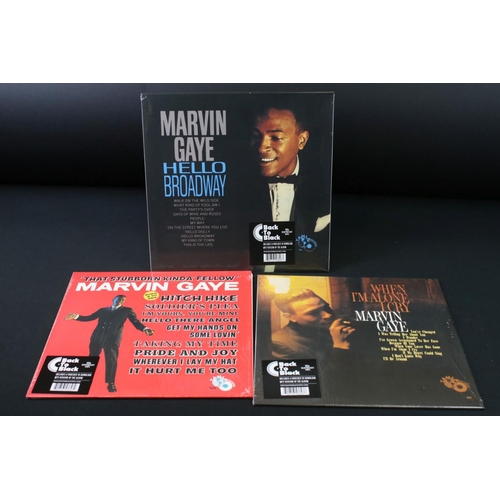 41 - Vinyl - Five Marvin Gaye Back To Black 180g LPs to include When I'm Alone I Cry, That Stubborn Kinda... 