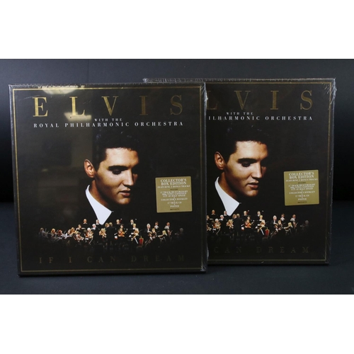 43 - Vinyl - Two copies of Elvis Presley With The Royal Philharmonic Orchestra – If I Can Dream box set (... 