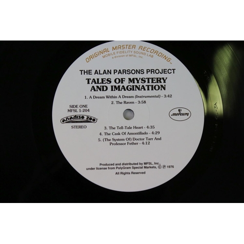 52 - Vinyl - The Alan Parsons Project Tales Of Mystery And Imagination Mobile Fidelity Sound Lab ltd edn ... 