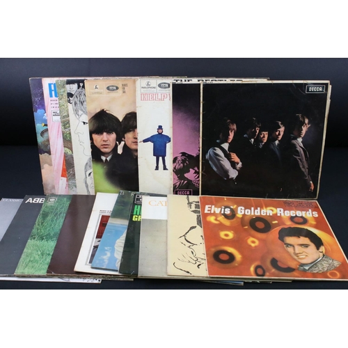 57 - Vinyl - 19 LP's including The Rolling Stones x 2 (Self Titled and Aftermath), The Beatles x 4 (Help!... 