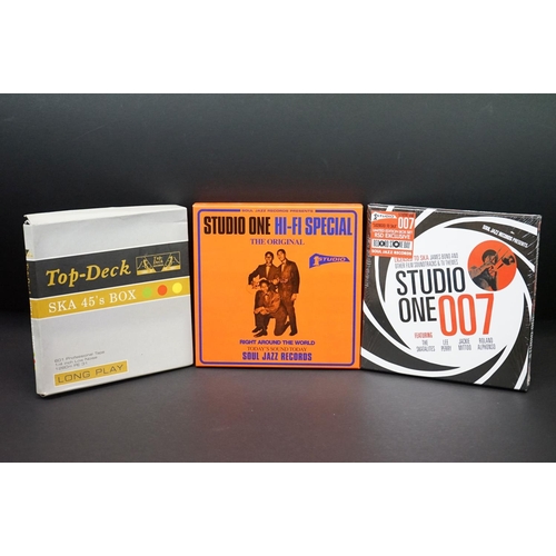 285 - Vinyl - 3 Limited Edition Reggae / Ska, limited edition 7” box sets, to include: Studio One 007 - Li... 