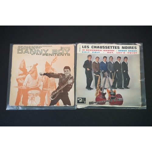 298 - Vinyl - 9 French & Spanish EP’s by Rock ’N’ Roll, Beat, Garage, Mod bands to include: Los Extraños –... 