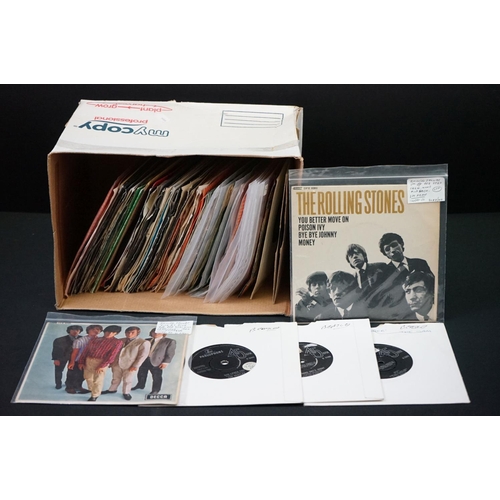 312 - Vinyl - Over 70 Beatles / Rolling Stones & related singles and EP's spanning their careers.  Conditi... 