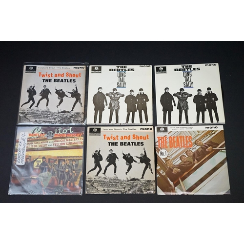 323 - Vinyl - The Beatles - 24 Original UK EP’s and Picture Sleeve singles, including 2 copies of Magical ... 