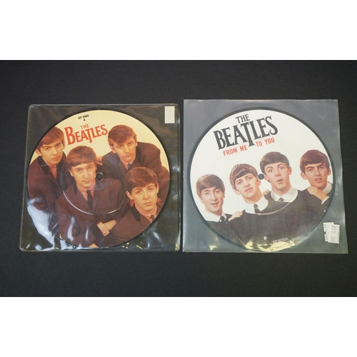 325 - Vinyl - The Beatles - 9 Original Picture Discs, to include: Paperback Writer, Yellow Submarine, From... 