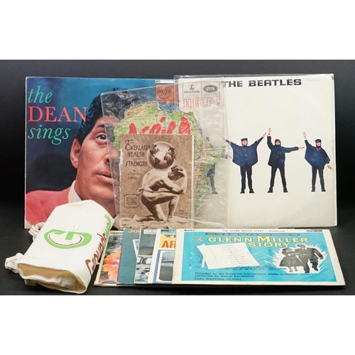 361 - Vinyl - 7 LP's and one shaped disc to include The Beatles Help! (PMC 1255) Mono.  Sold In UK and The... 