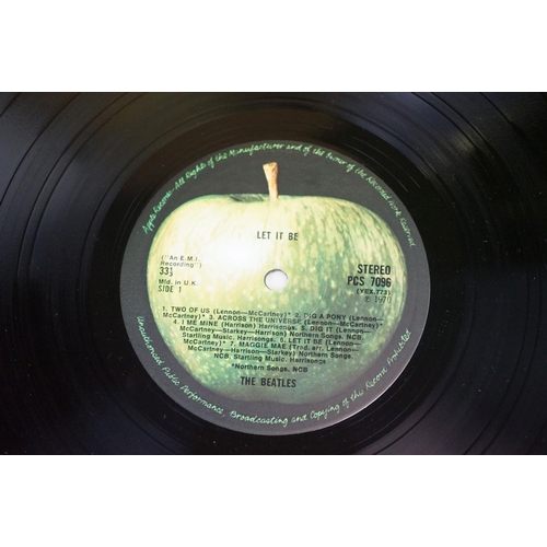 365 - Vinyl - The Beatles - Let It Be - box set (original UK PXS 1) box is VG, original inner is VG- (some... 