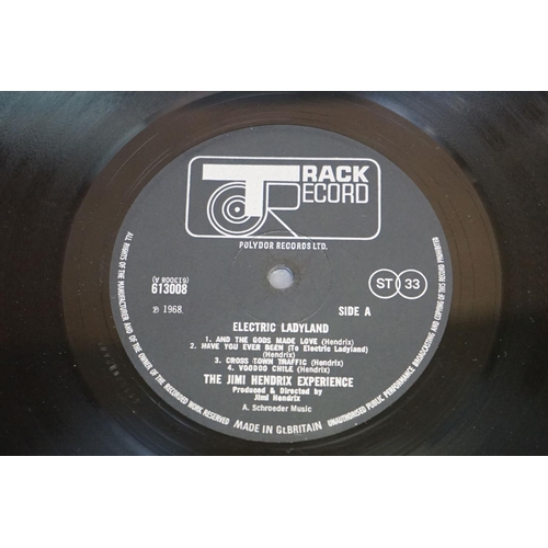 368 - Vinyl - Jimi Hendrix Electric Ladyland on Track 613008/9 matrices A1/B1 and A1/B1, white lettering, ... 