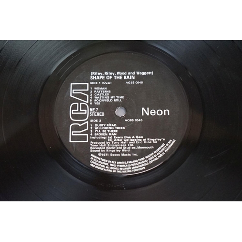 369 - Vinyl - Shape Of The Rain – Riley, Riley, Wood And Waggett on RCA Neon NE7, silver & black RCA Neon ... 