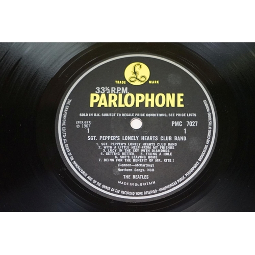 376 - Vinyl - The Beatles 3 LP's to include Help (PMC 1255) Sold In UK and The Gramophone Co Ltd to label,... 