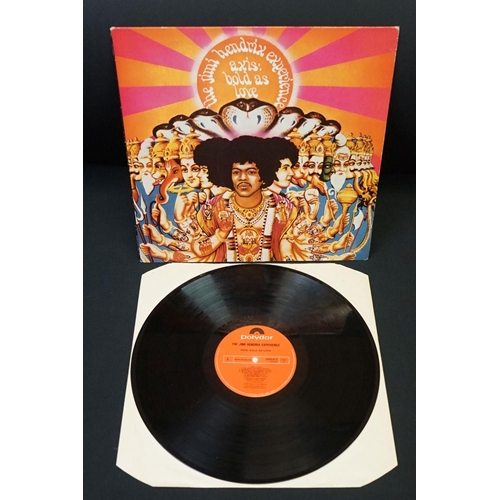 378 - Vinyl - 8 Jimi Hendrix LPs including Are You Experienced (SPELP 97), Axis Bold As Love (SPELP 3) mar... 