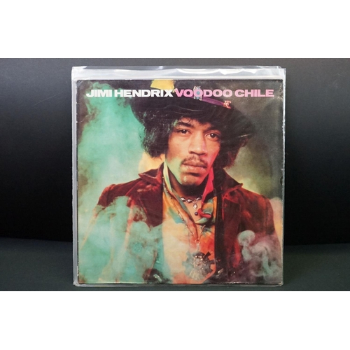 378 - Vinyl - 8 Jimi Hendrix LPs including Are You Experienced (SPELP 97), Axis Bold As Love (SPELP 3) mar... 