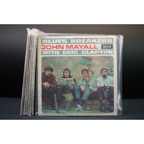 382 - Vinyl - 12 Blues LPs to include John Mayall Blues Breakers (Red Decca label LK4804), A Hard Road, Th... 