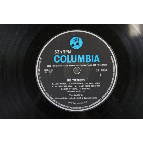 67 - Vinyl - Yardbirds self titled on Columbia SX 6063 mono.  Sleeve has discolouration and general wear ... 