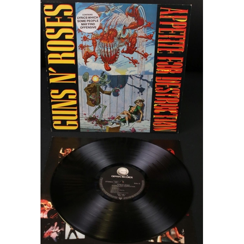 71 - Vinyl - Two Guns N Roses LP's to include Appetite For Destruction on Geffen WX 125, withdrawn sleeve... 