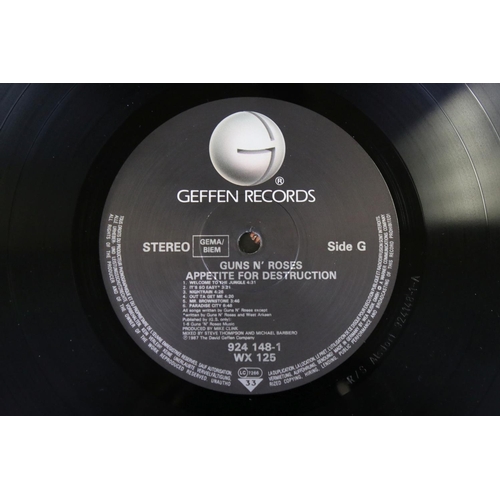 71 - Vinyl - Two Guns N Roses LP's to include Appetite For Destruction on Geffen WX 125, withdrawn sleeve... 