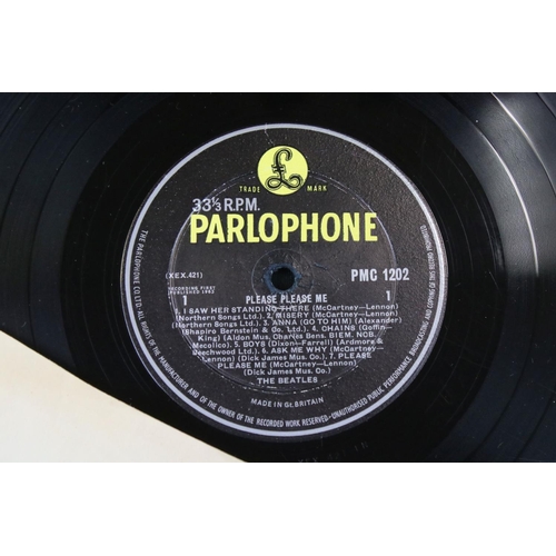 78 - Vinyl - 5 The Beatles LPs to include Please Please Me x 3 (2 x PMC 1202 and 1 x PCS 3042), Abbey Roa... 