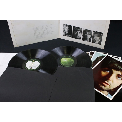 81 - Vinyl - The Beatles White Album SMO 2051/2 stereo French pressing No. 3032518 on Pathe Marconi.  Top... 