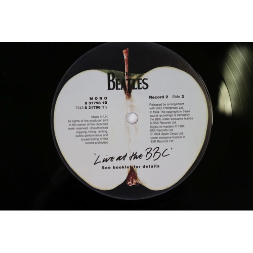 84 - Vinyl - The Beatles Live At The BBC x 3 (one in Tower Records shrink).  All Ex