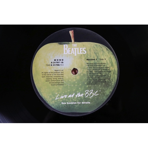 84 - Vinyl - The Beatles Live At The BBC x 3 (one in Tower Records shrink).  All Ex