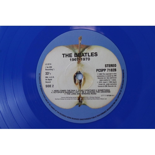 86 - Vinyl - 2 Beatles LPs to include 62-67 and 67-70 red and blue coloured vinyl limited edition digital... 