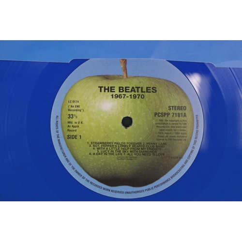 86 - Vinyl - 2 Beatles LPs to include 62-67 and 67-70 red and blue coloured vinyl limited edition digital... 