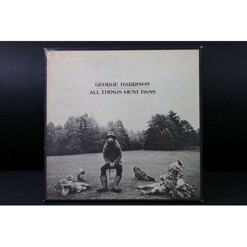 88 - Vinyl - George Harrison All Things Must Pass German press box set (Apple IC 192 04 707/8/9) box show... 