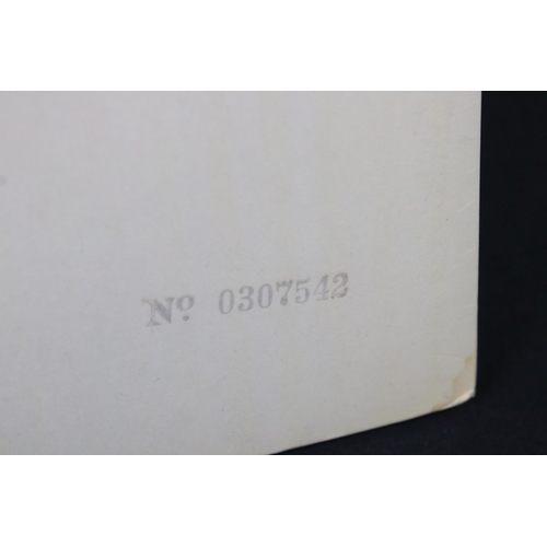 91 - Vinyl - The Beatles White Album PCS 7067/8 stereo No. 0307542 top loader, black inners (fair), poste... 