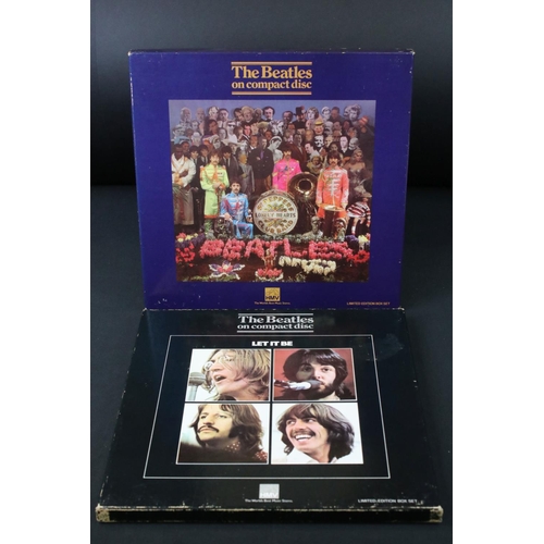 92 - CD - The Beatles Let It Be limited edition box set (BEA CD 25/8) and Sgt Pepper limited edition box ... 