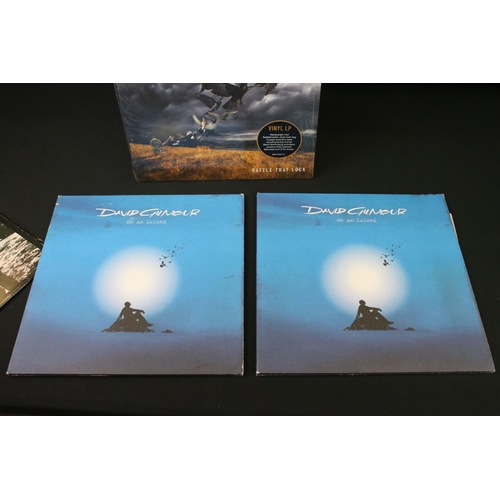 517 - Vinyl - 5 David Gilmour LPs to include Self Titled (SHVL 817), About Face, On An Island x 2, and Rat... 