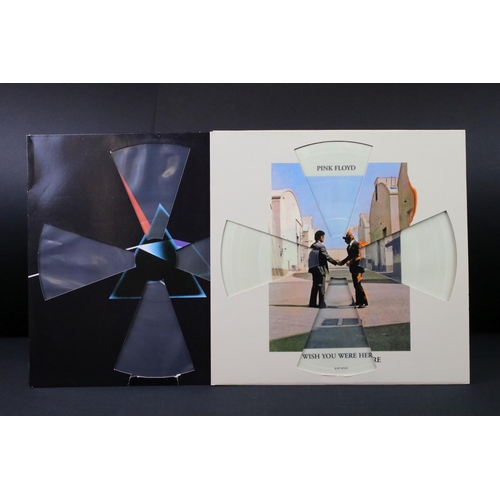 518 - Vinyl - 2 Pink Floyd picture discs to include Dark Side Of The Moon (CR1 017) and Wish You Were Here... 