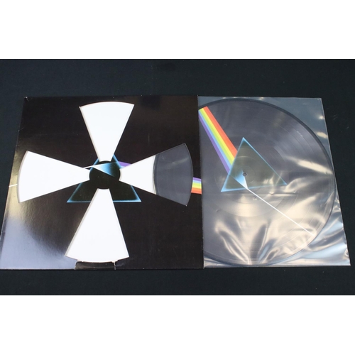 518 - Vinyl - 2 Pink Floyd picture discs to include Dark Side Of The Moon (CR1 017) and Wish You Were Here... 