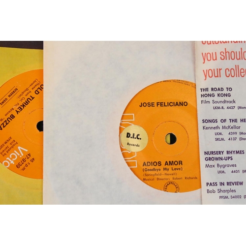 661 - Vinyl - 26 Original 1960s New Zealand pressings 7” singles by male artists, to include: Donovan (4 s... 