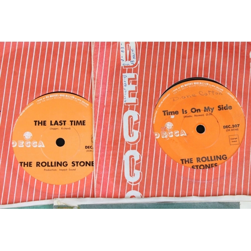 663 - Vinyl - 14 Original 1960s New Zealand pressings 7” singles by The Beatles and The Rolling Stones, to... 