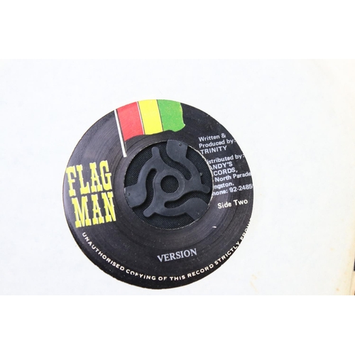 668 - Vinyl - 12 Original Jamaican late 1970s Roots Reggae / Dub singles, to include: Trinity, Ranking Tre... 