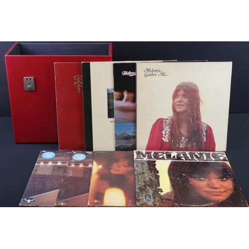 687 - Vinyl - 8 Melanie LPs to include Candles In The Rain, Self Titled, Leftover Wine x 2, Gather Me, Mad... 