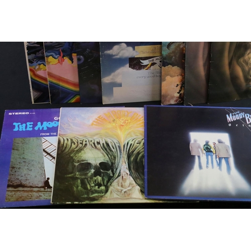 688 - Vinyl - 16 Moody Blues LP's to include Question Of Balance, This Is, Days Of Future Passed, Seventh ... 