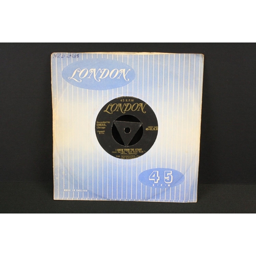 336 - Vinyl - The Moonglows - I Knew From The Start (Original UK 1st pressing Gold lettering, Tri-Centre l... 