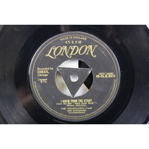 336 - Vinyl - The Moonglows - I Knew From The Start (Original UK 1st pressing Gold lettering, Tri-Centre l... 