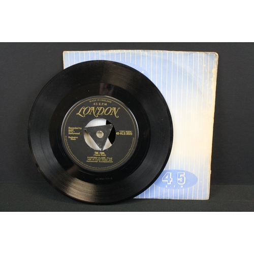 338 - Vinyl - Sanford Clark - The Fool (Original UK 1st pressing Gold lettering, Tri-Centre labels, London... 