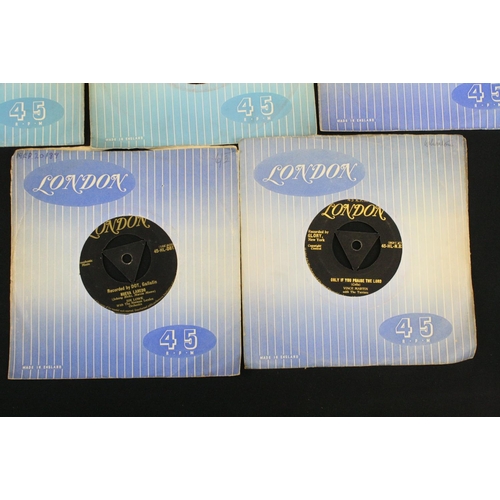 341 - Vinyl - 11 Original UK 1st pressing Gold Lettering, Tri-Centre, London Records singles, many Rock ’N... 