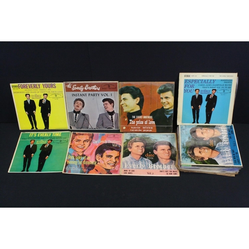 355 - Vinyl - 23 Original Uk pressings, The Everly Brothers EP’s and singles, to include 9 Rare EP’s: Fore... 