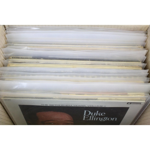 556 - Vinyl - Approx 50 Jazz LPs including Duke Ellington (large number of), Peggy Lee, Morgana King, Ella... 