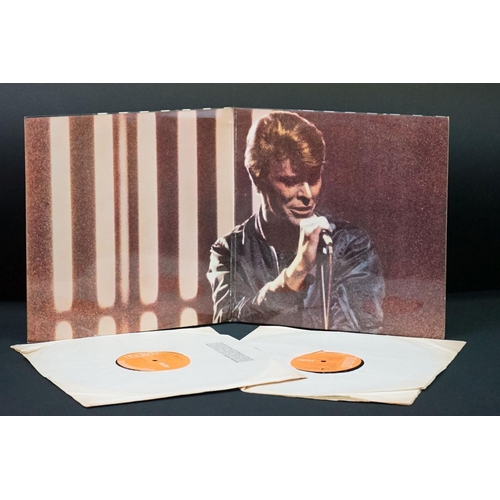 384 - Vinyl - 6 David Bowie LPs to include Ziggy Stardust (SF 8287) orange RCA label, Victor to right, lyr... 