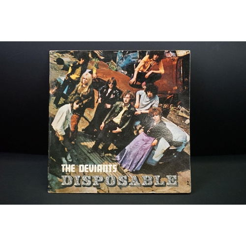 390 - Vinyl - The Deviants Disposable on Stable Records SLP 7001.  Gatefold sleeve with visible flaps, red... 