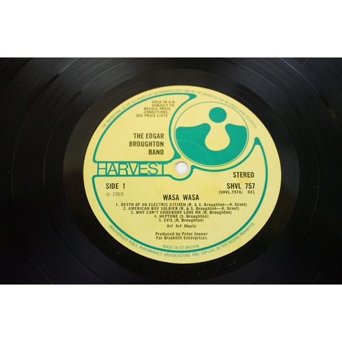 391 - Vinyl - Edgar Broughton Band Wasa Wasa on Harvest SHVL 757.  Sold In UK and The Gramophone Co Ltd to... 