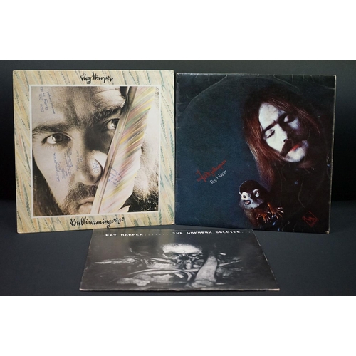 399 - Vinyl - 3 Roy Harper LPs to include Folkjokeopus (LBS 83231),  Bullinamingvase (SHSP 4060) and The U... 