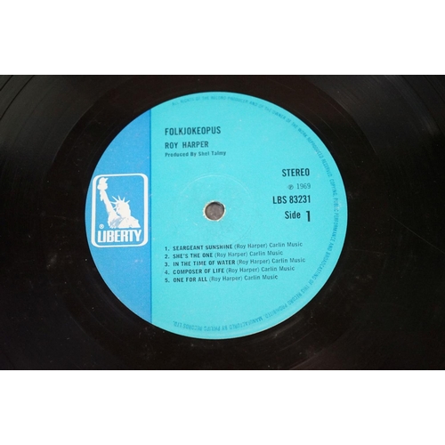 399 - Vinyl - 3 Roy Harper LPs to include Folkjokeopus (LBS 83231),  Bullinamingvase (SHSP 4060) and The U... 