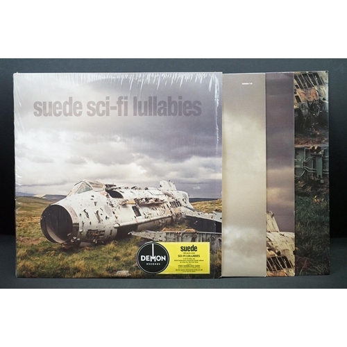 403 - Vinyl - Seven recent release Suede LPs on Demon Records to include Sci-Fi Lullabies, self titled, Co... 