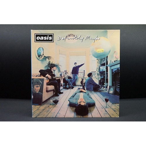 410 - Vinyl - Oasis Definitely Maybe LP on Creation CRELP169, small price sticker to cover, ex